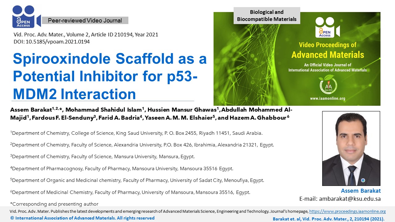 Video Proceedings of Advanced Materials | Open Access Video Journal | IAAM  Official Journal